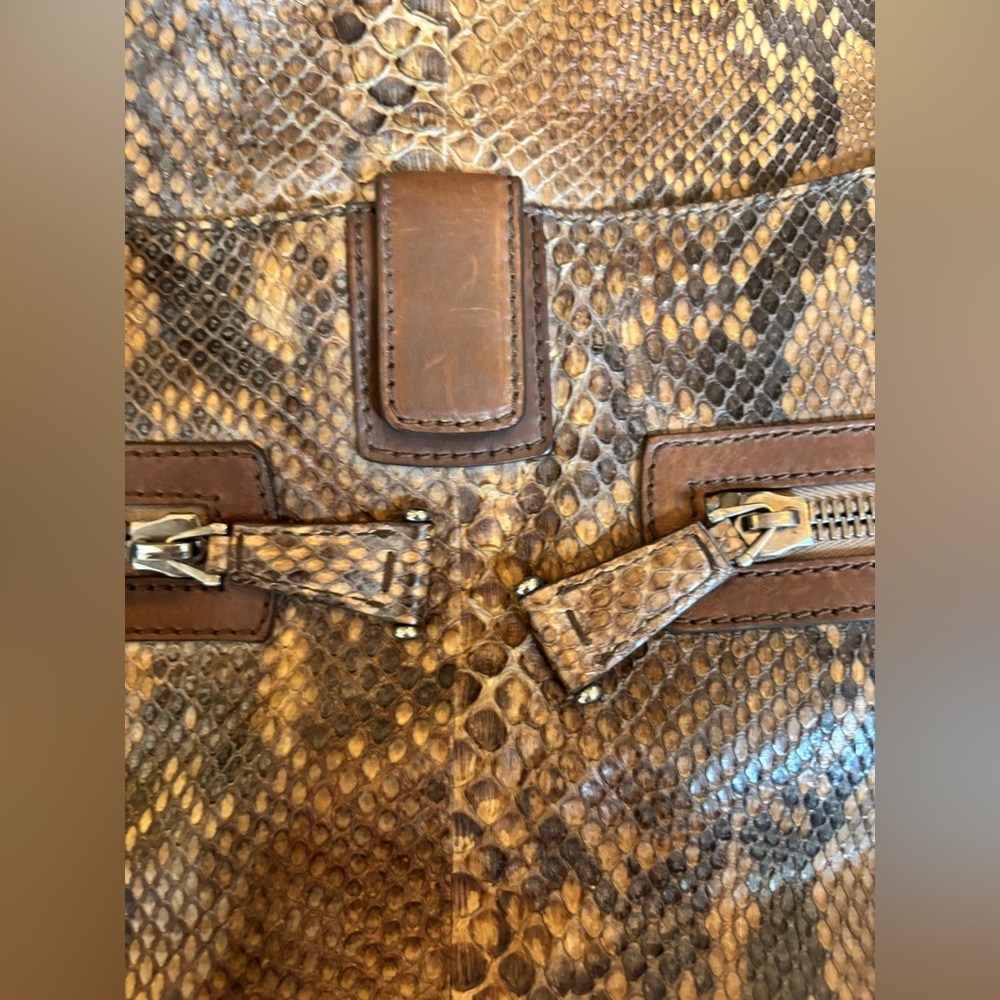 Authentic Python Large Crossbody Bag - Picture 4 of 11
